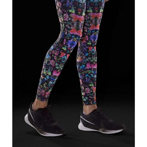 Lululemon Swift Speed High-Rise Tight 28" In Flowerscope Black Multi Size 0 - Picture 5 of 10